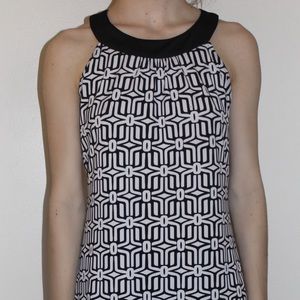 JFW Black and White Printed Dress